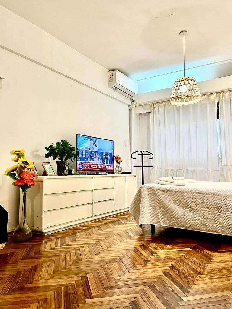 Spacious Studio Apartment in Downtown Buenos Aires (2D)
